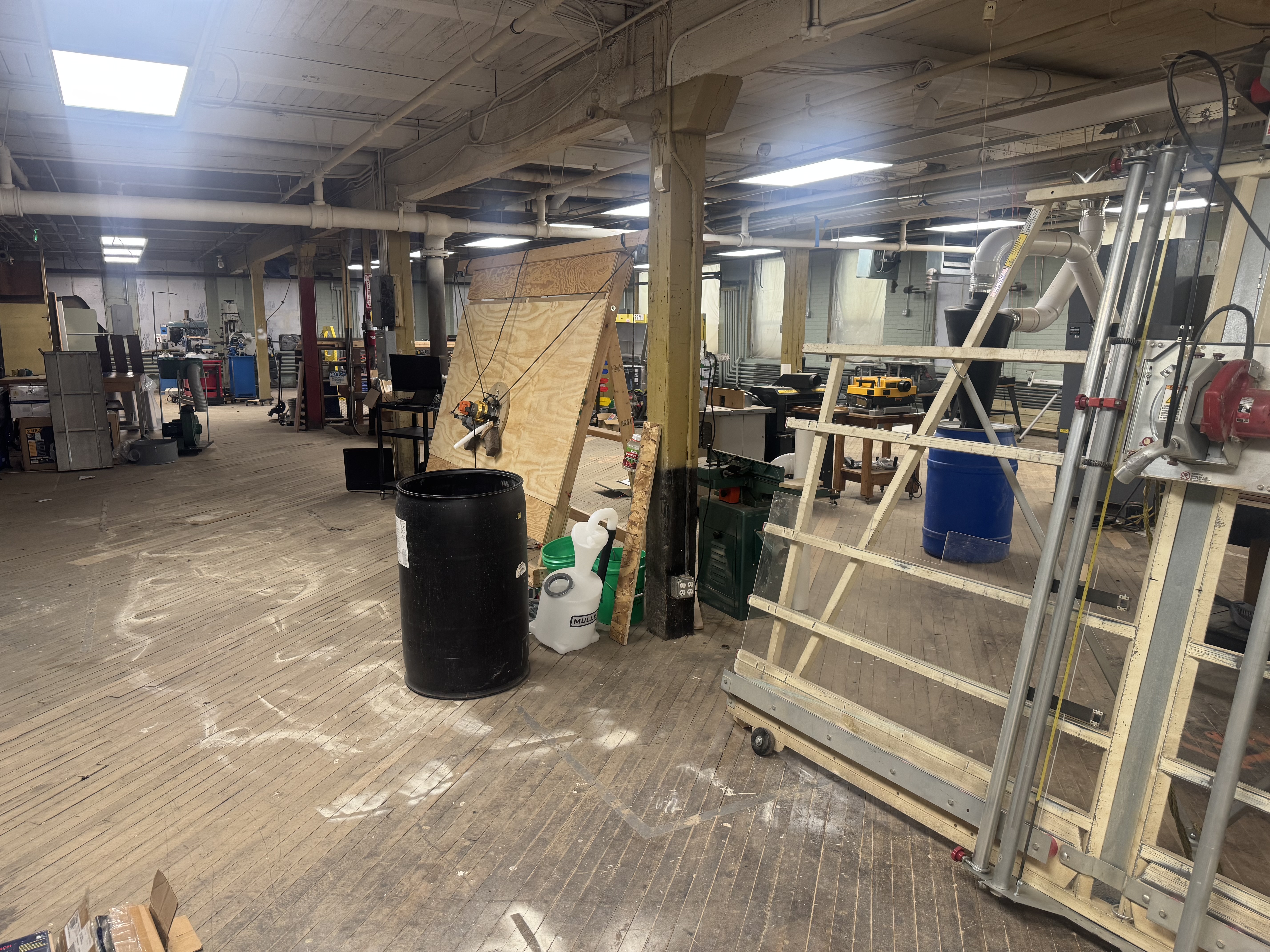 Inside the shared workspace at Majik Faktory